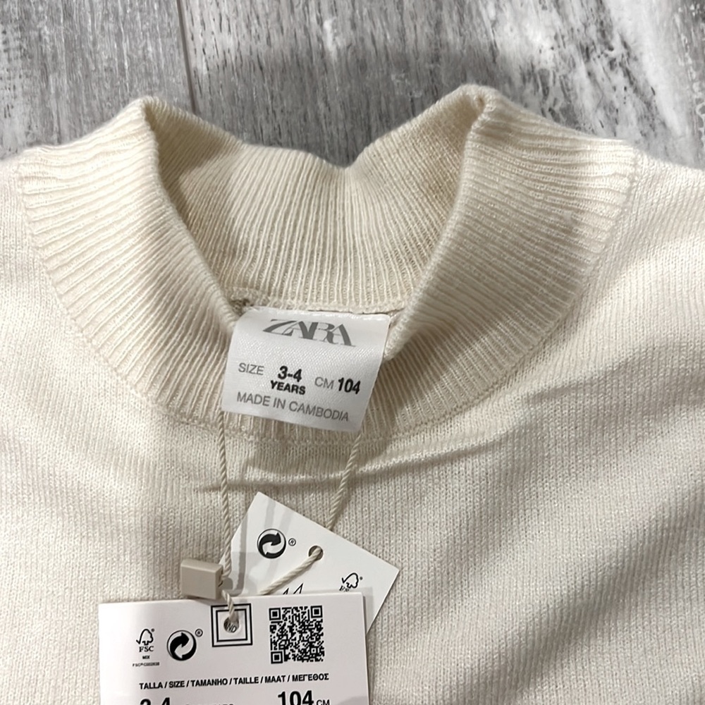 Zara Mock Neck Knit Sweater - Picture 6 of 7